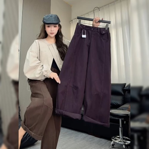 欧洲站欧货炸街紫色牛仔裤女