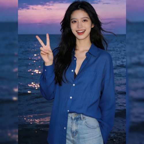 法式老钱风亚麻防晒衬衫女