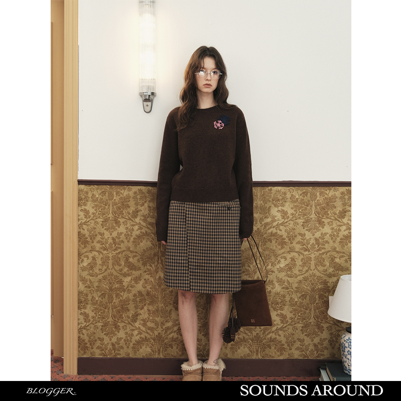 SOUNDS AROUND 原创设计 手缝烟花系列全羊毛套头毛衣