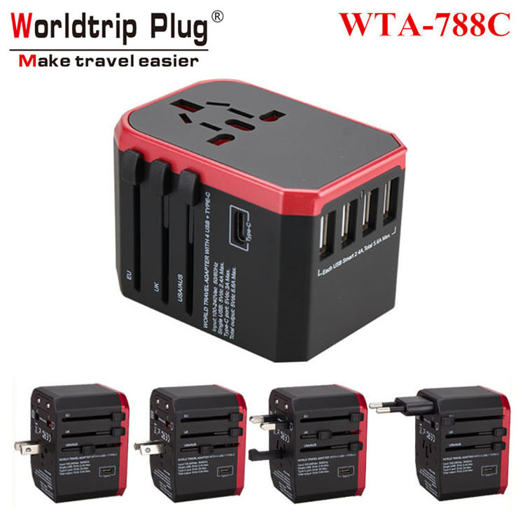 6a转换插头欧规英规快充插头多国插头转换器旅行电源转换插头