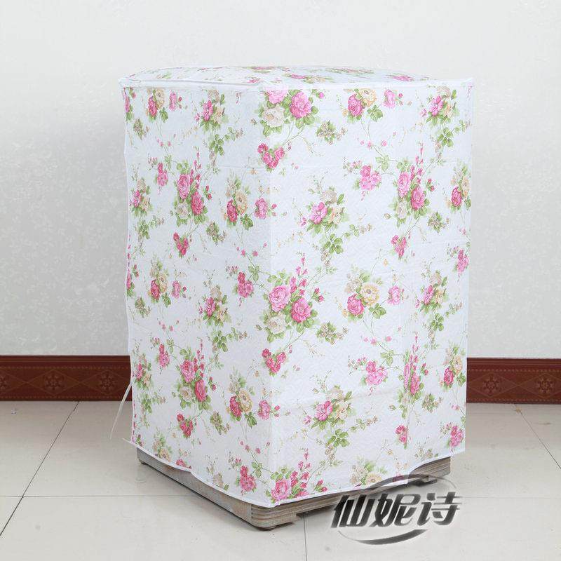 供应布艺加厚防尘花色随机波轮洗衣机套罩防水防油可PEVA洗衣机罩