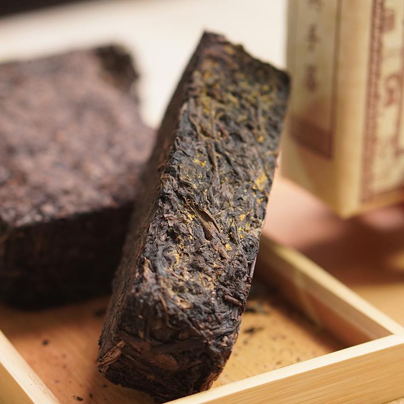泾茯嘉木泾阳茯茶陕西官茶1kg 金花茯砖茶陕西特产西安黑茶茶叶