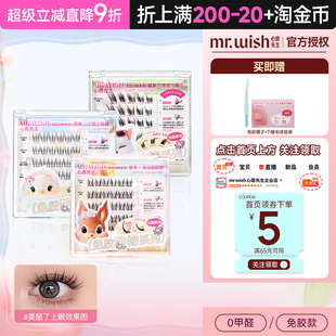 Mr.wish心愿先生免胶动物系列假睫毛美鼠了鸟啾啾狐白白自然仿真