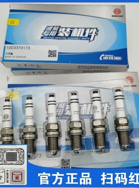 潍柴国六天然气火花塞1003373173适用陕汽欧曼430马力460马力原装