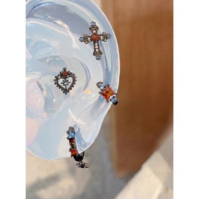 横瞳piercing316L医用钛钢枪黑系