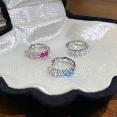 横瞳piercing316L钛钢直杆耳扣