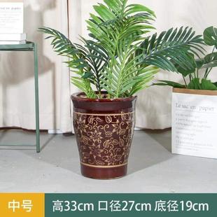 大陶瓷花盆散尾葵通用号树高款 种树古典落地金钱新客厅室内外中式