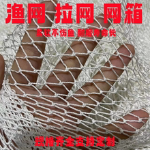 定制尼龙渔网拉网网箱抬网拖网清塘网鱼网养鱼网箱捕鱼网地网网片