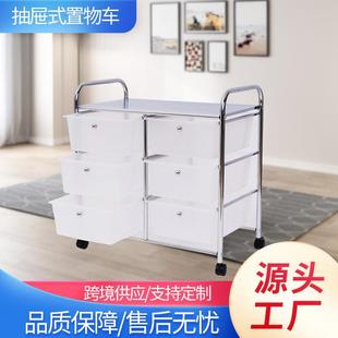 置物车家用钢木家居无纺布置物架厨房卧室储物架 跨境抽屉式