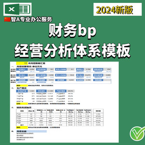 2025新财务bp经营分析体系模板excel管理模型带公式系统化表格