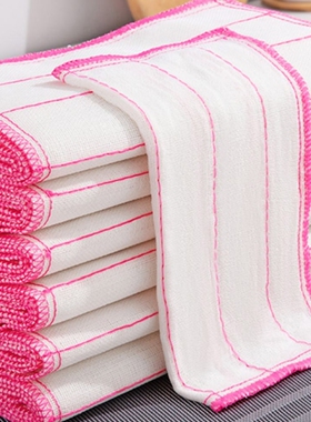 加厚加大 5层抹布不易沾油不易掉百洁布吸水厨房专用家用家务清洁