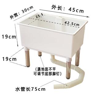 家用塑料方形池小水出租房厨房手简易洗菜池洗洗漱盆拖把沥水盆