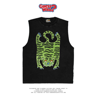 中性oldschool古着怀旧颓废风 艺术家系列背心砍袖 萬物All Nature