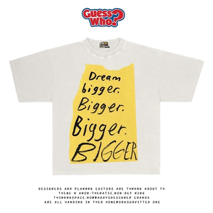 bigger街头休闲夏季 萬物All 不定要看心情Dream 风格 t恤 Nature