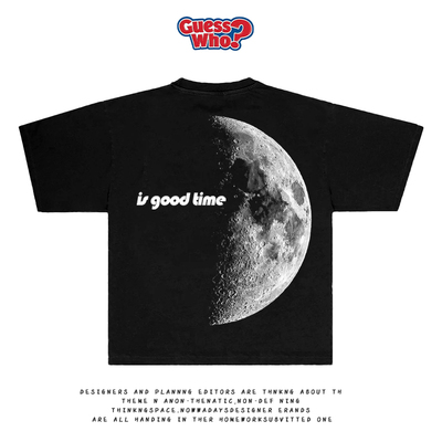 萬物All Nature 美式潮牌上新千禧风领口印花质感短袖T恤oversize