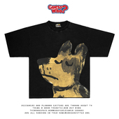 萬物All tee质感 艺术家系列卡通小狗古着风T恤短袖 Nature夏季 新款