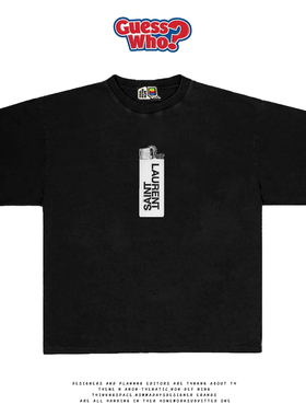 萬物All Nature 美式americanism潮牌小众实物印花简约款短袖T恤