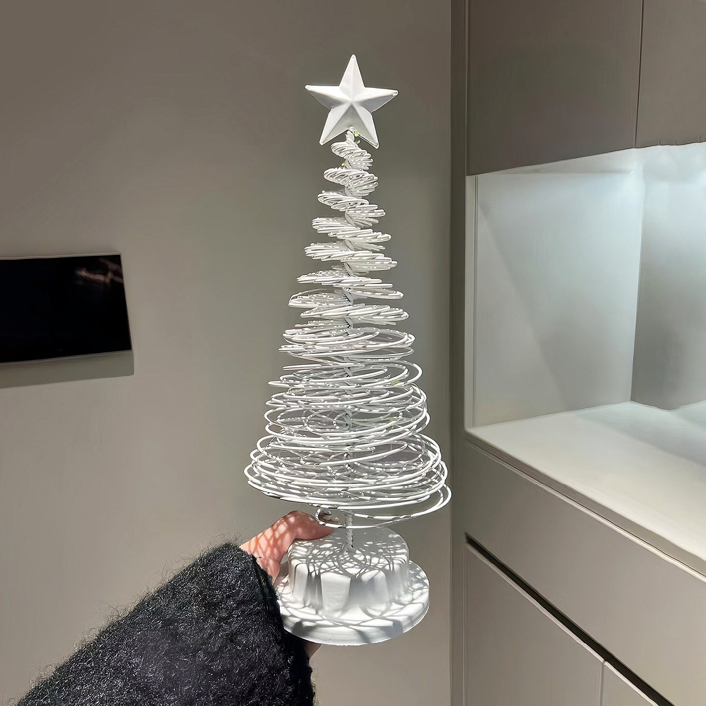 圣诞树小夜灯圣诞节客厅卧室桌面LED发光摆件氛围感装饰布置道具