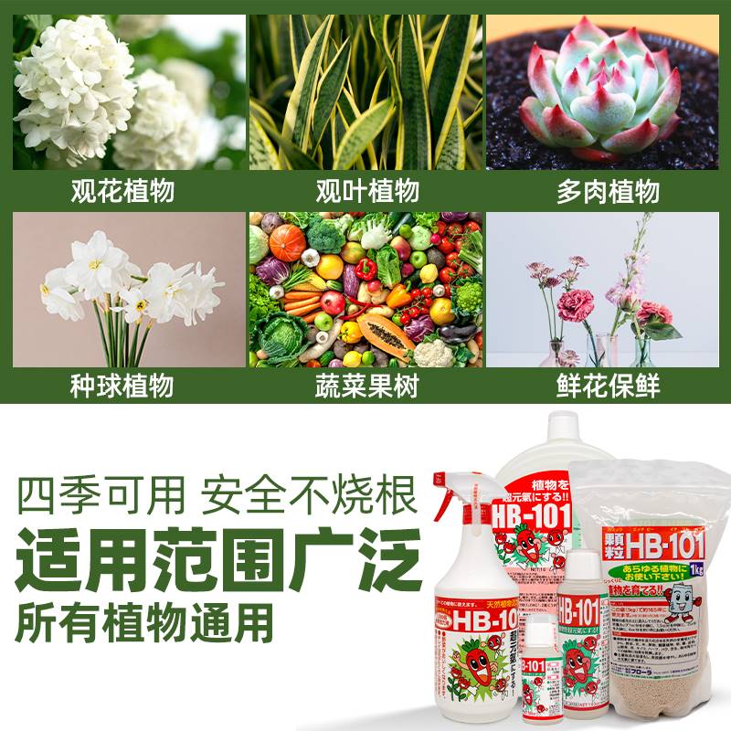 HB101植物活力素促生长多肉僵苗快速生根水养花绿植通用营养液