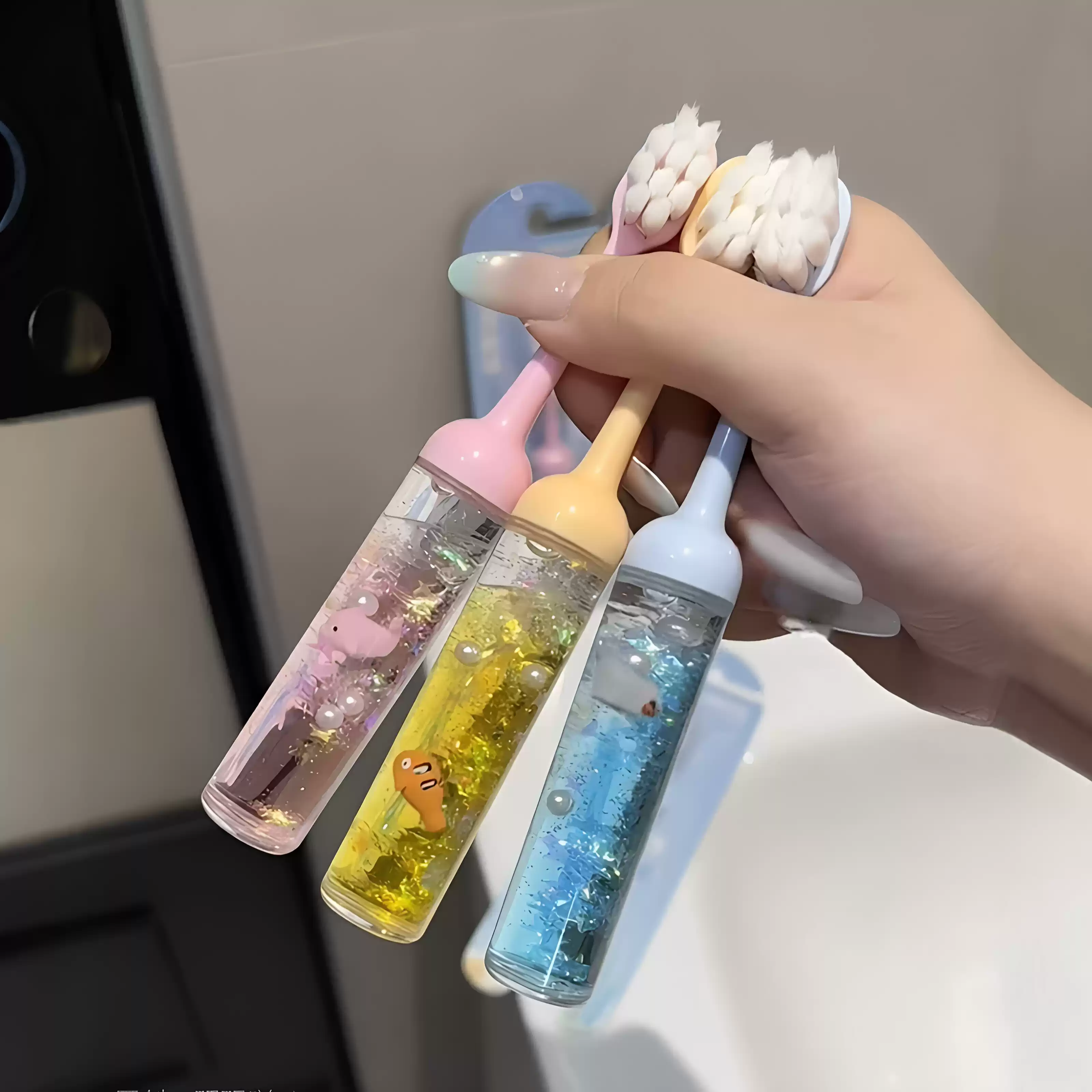 宝宝爱上刷牙海洋流沙儿童含氟不