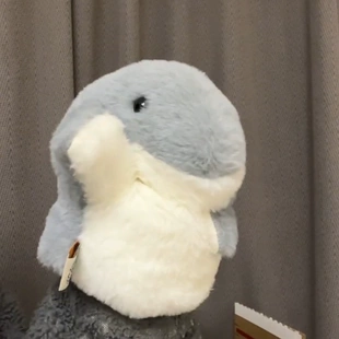 梦龙鲨鱼手偶手套玩偶公仔演唱会可张嘴鲨臂毛绒呆萌玩具生日礼物