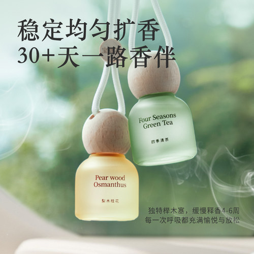 BEELORVEN车挂香薰木质花香扩香