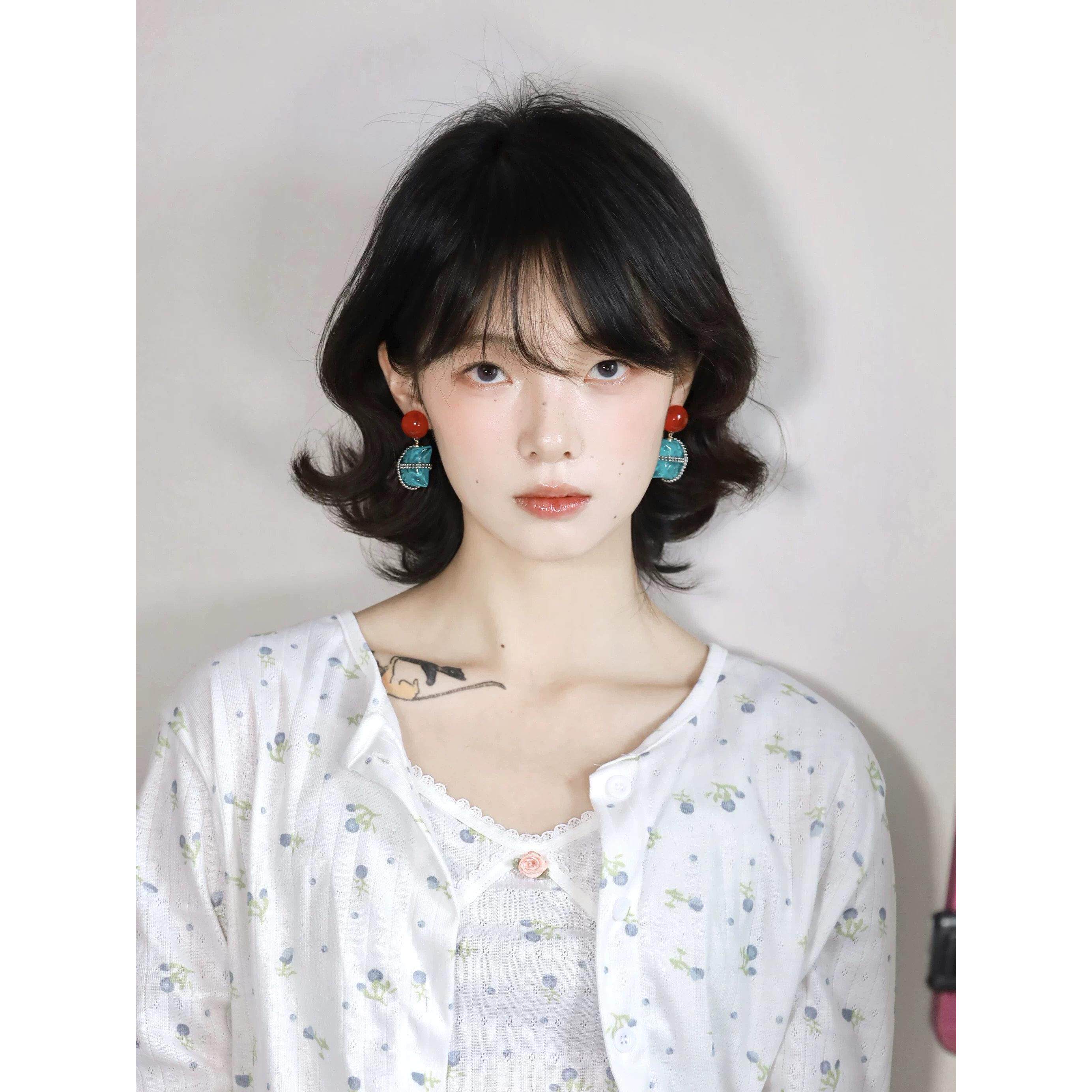 水波纹包包耳环女气质百搭原创设计小众高级感耳针耳饰耳夹