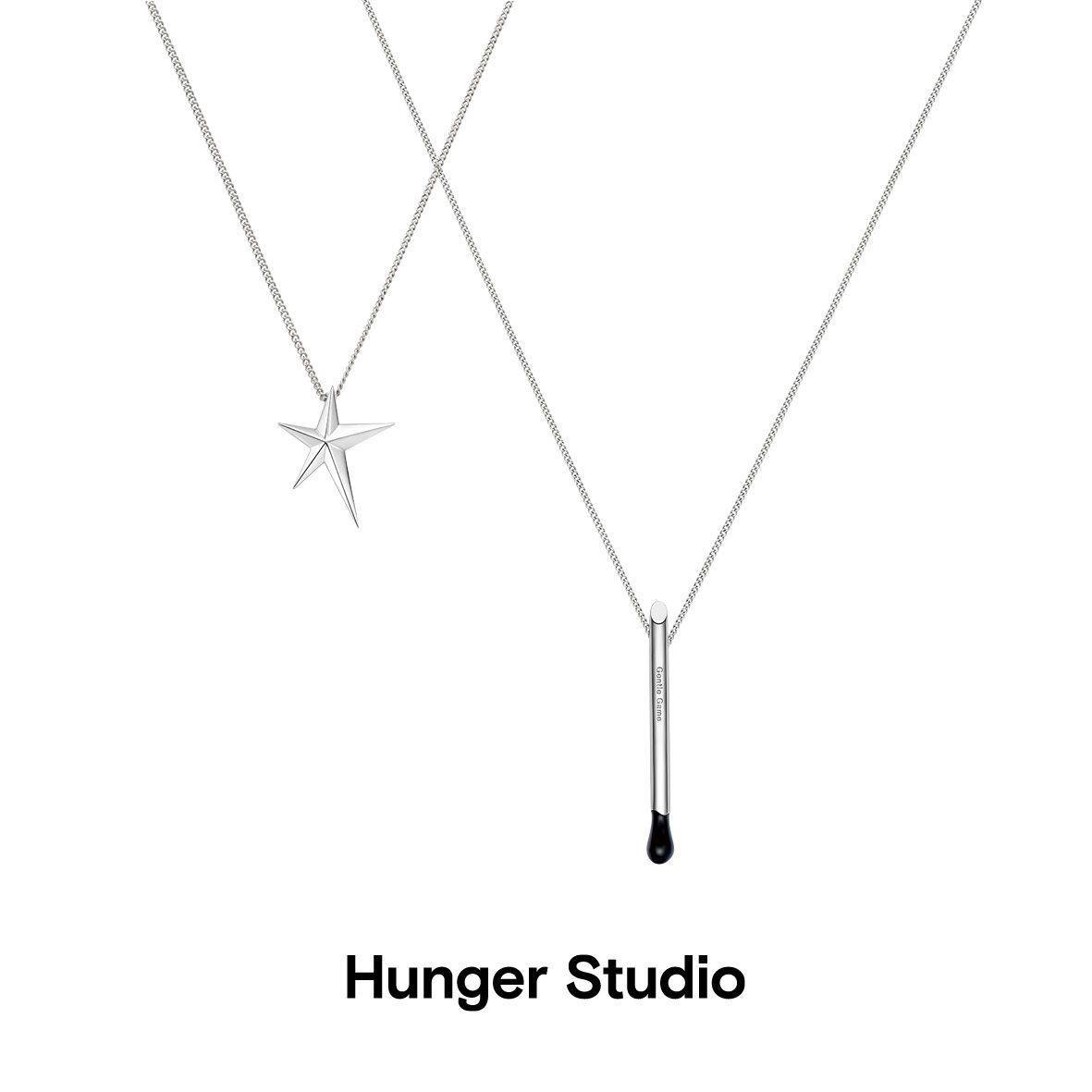 星火项链Hunger Studio肖战马嘉祺丁程鑫鹿晗同款酷男女卫衣T恤链