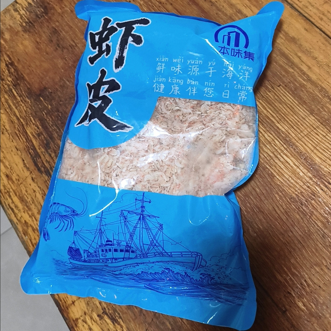 净重淡干虾皮干货新货生晒无盐高钙虾干海产品小虾米紫菜蛋花汤