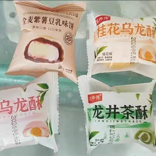 狄师傅白桃乌龙桂花茶酥龙井茶酥雪媚娘麻薯面包网红休闲食品