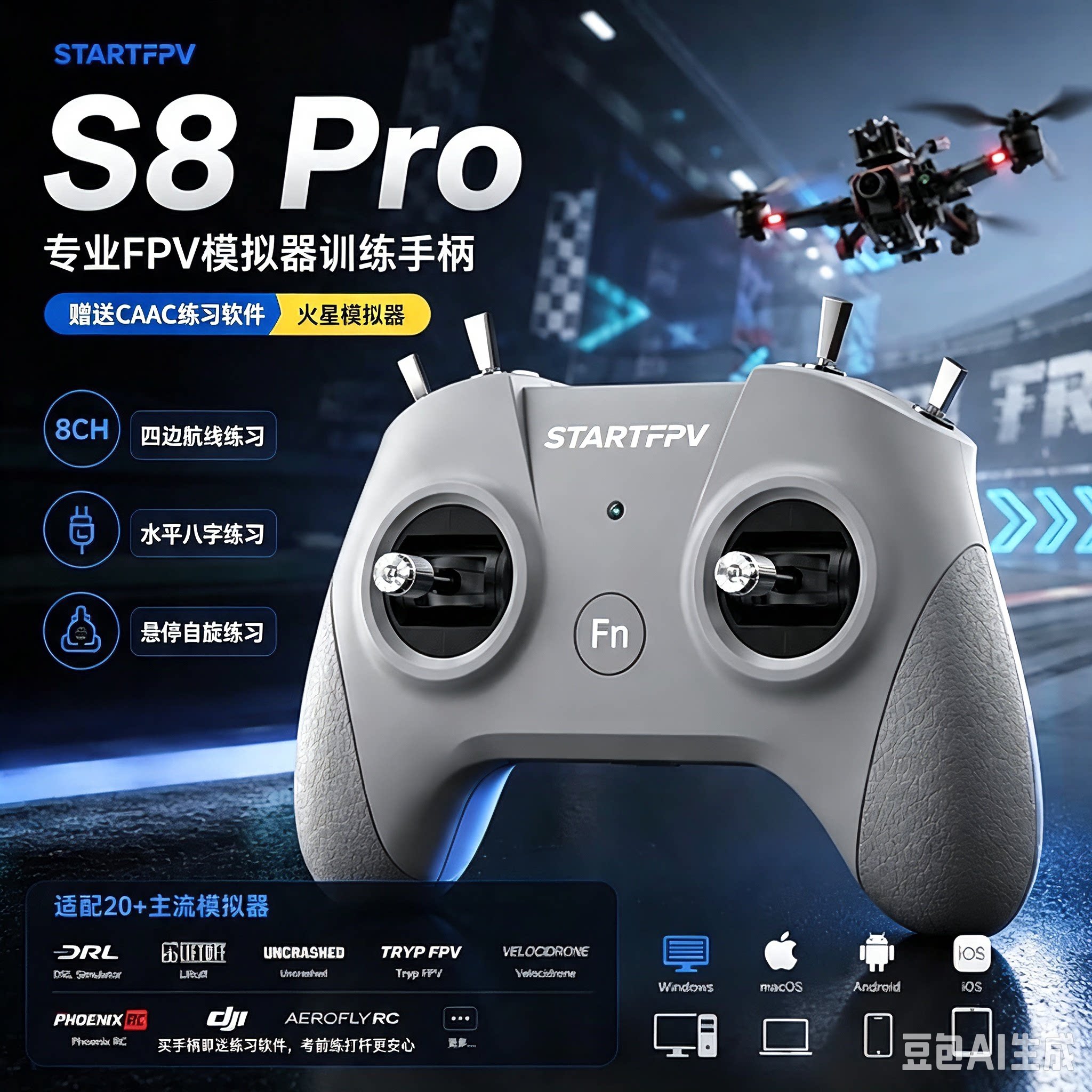 穿越机飞行模拟器比赛学校适用