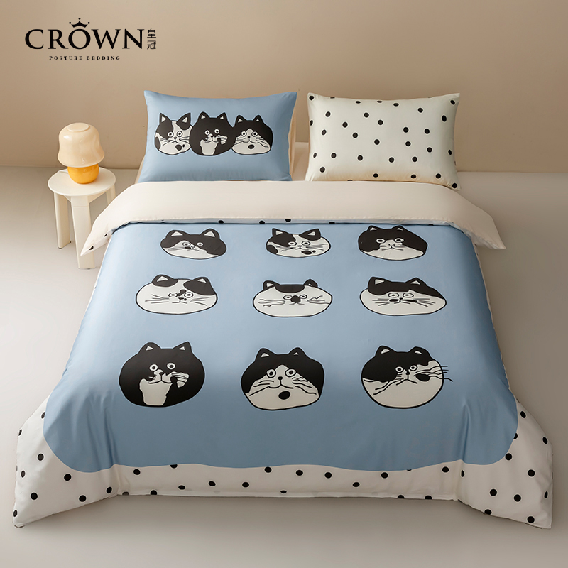 皇冠50支全棉床上四件套床单被套