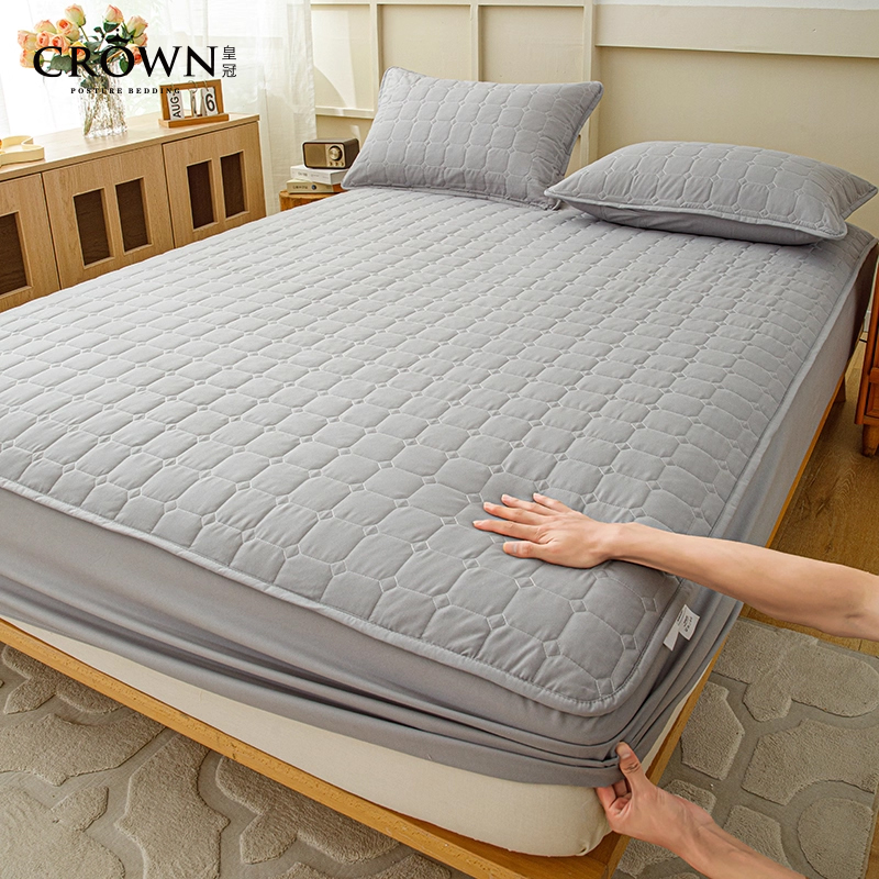 A类抗菌夹棉床笠加厚全包保护罩