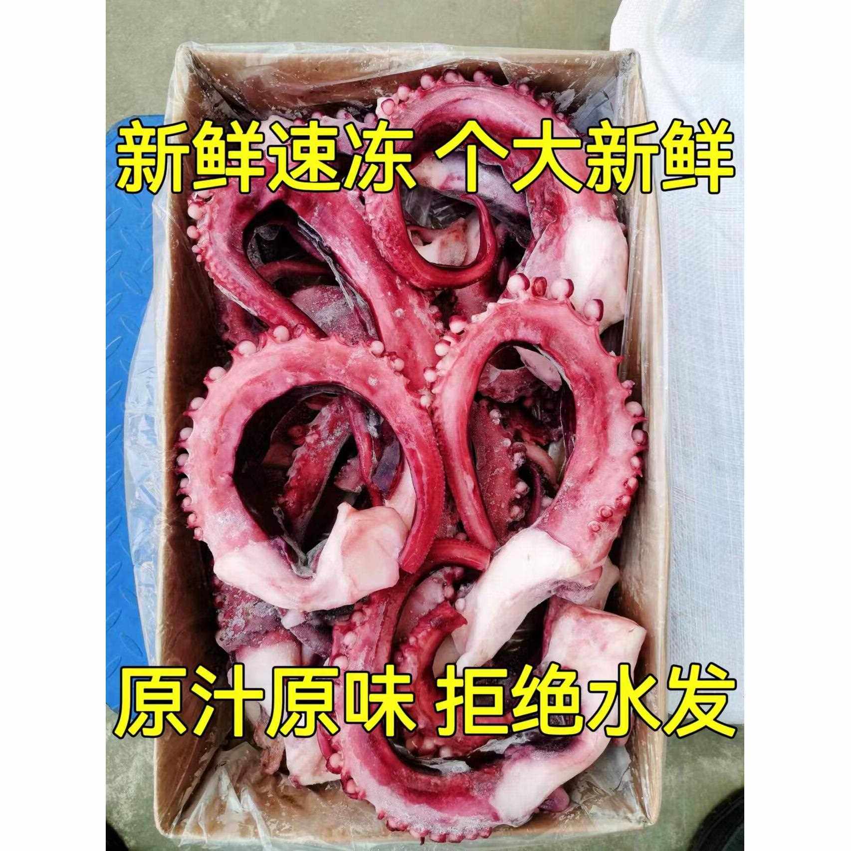 超大脆口鱿鱼须章鱼足新鲜章鱼须鱿鱼爪冷冻海鲜火锅烧烤丸子食材