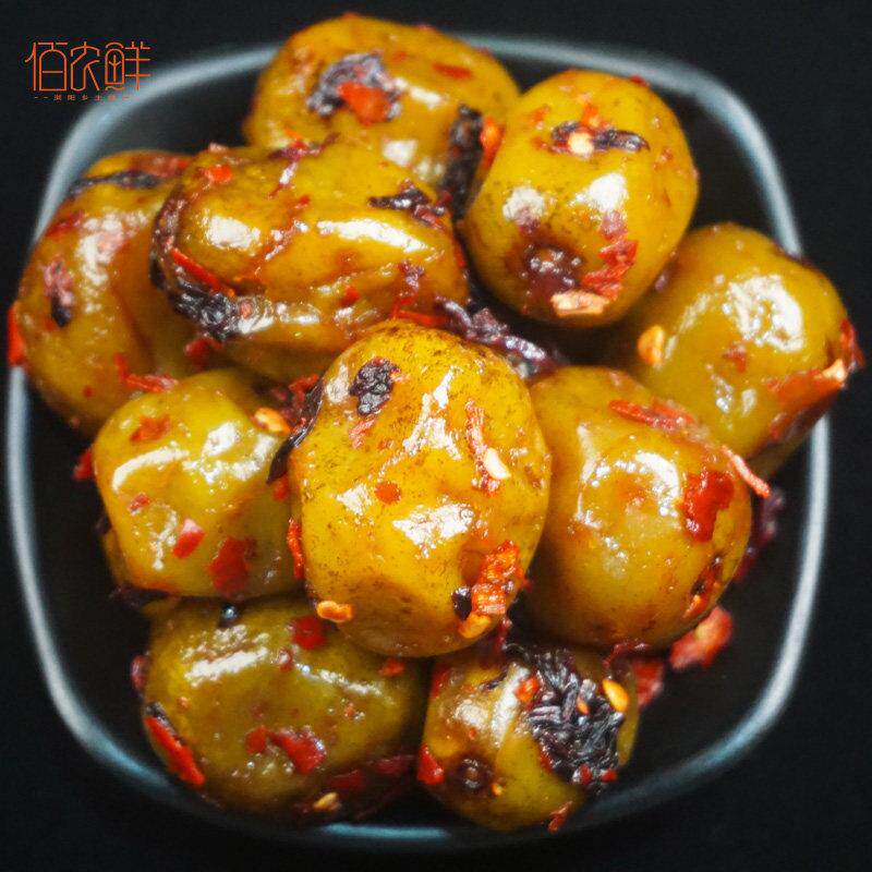 辣味紫苏青酸枣浏阳酸枣粒浏阳特产酸甜辣味个大肉厚软糯好吃回购