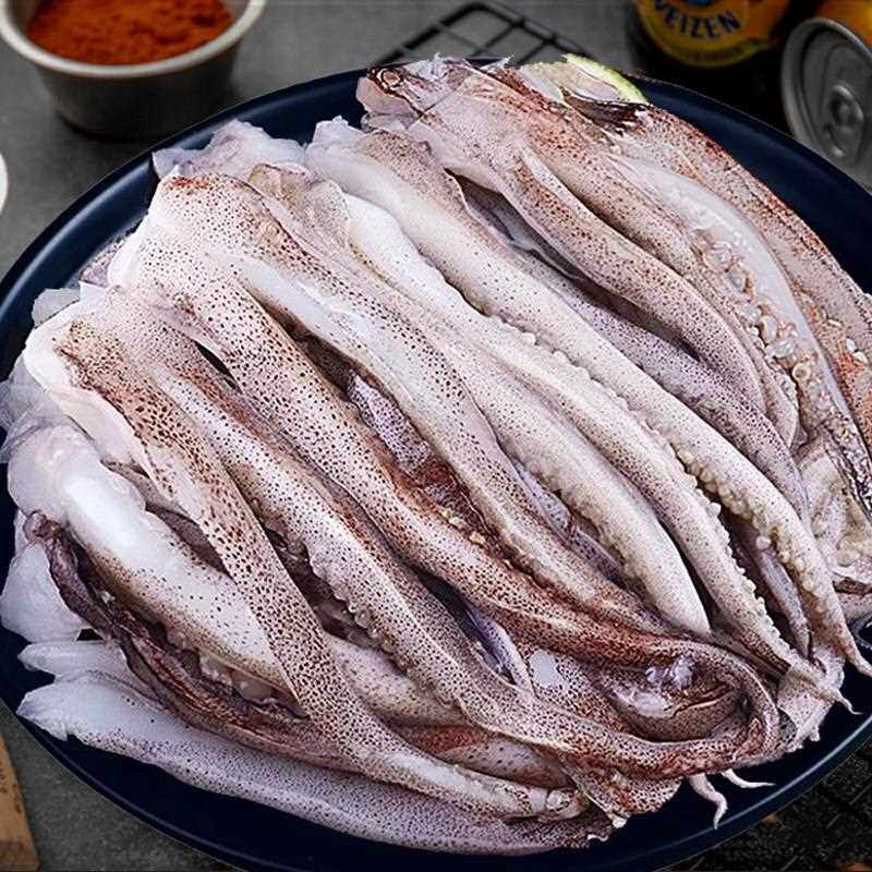 新鲜鱿鱼须鲜活冷冻尤鱼二本足章鱼生鲜铁板鱿鱼串腿商用海鲜