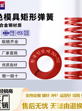 进口模具弹簧压簧红色模具国产弹簧弹簧TM高强度扁线压缩矩形弹簧