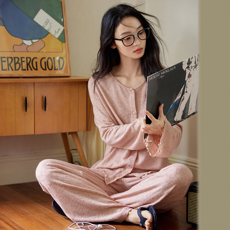 微醺小姐睡衣女套装亲肤春秋装2025新款春秋季粉色长袖长裤家居服,女士内衣/男士内衣/家居服,睡衣/家居服套装,淘宝优惠券,粉丝福利购,淘宝优惠卷