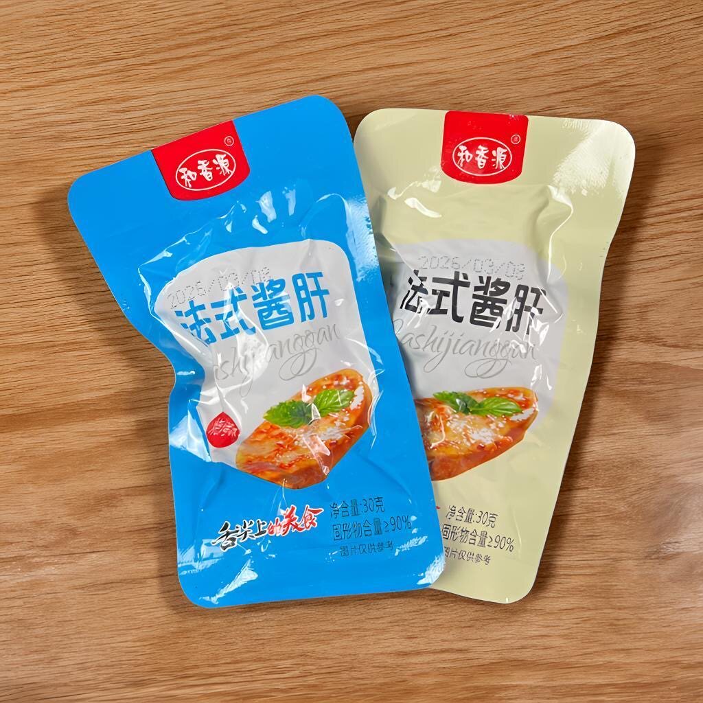 法式酱肝30g袋卤味独立小包装香辣烧烤口味休闲小零食即食网红