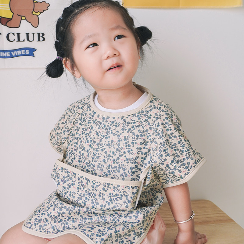 MoriBabyinsPU清新碎花罩衣图片