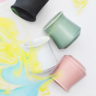 日本ORIGAMI 手冲咖啡品香杯分享壶闻香日式抹茶白玉瓷小澳白圆杯