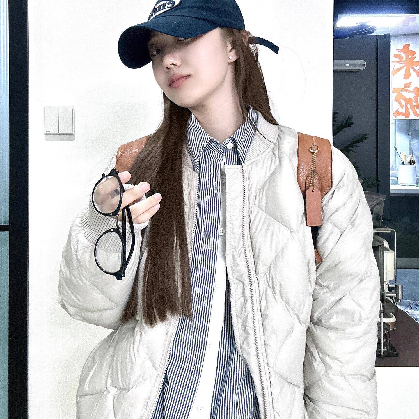 菱格棉服女款2025新款美式复古宽松短款加厚棒球服保暖夹克外套潮