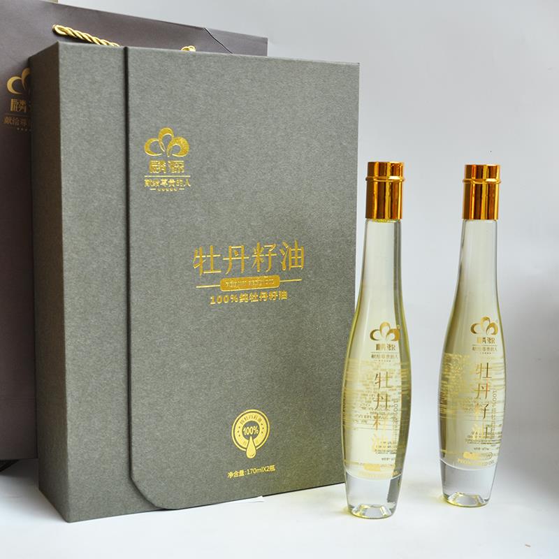 .麟源牡丹油 a-亚麻酸纯牡丹籽油牡丹花油 170ML*2瓶商务年货礼品