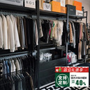 架子落地卧室铁艺挂衣架 衣帽间组装 开放式 货架衣柜金属框架步入式