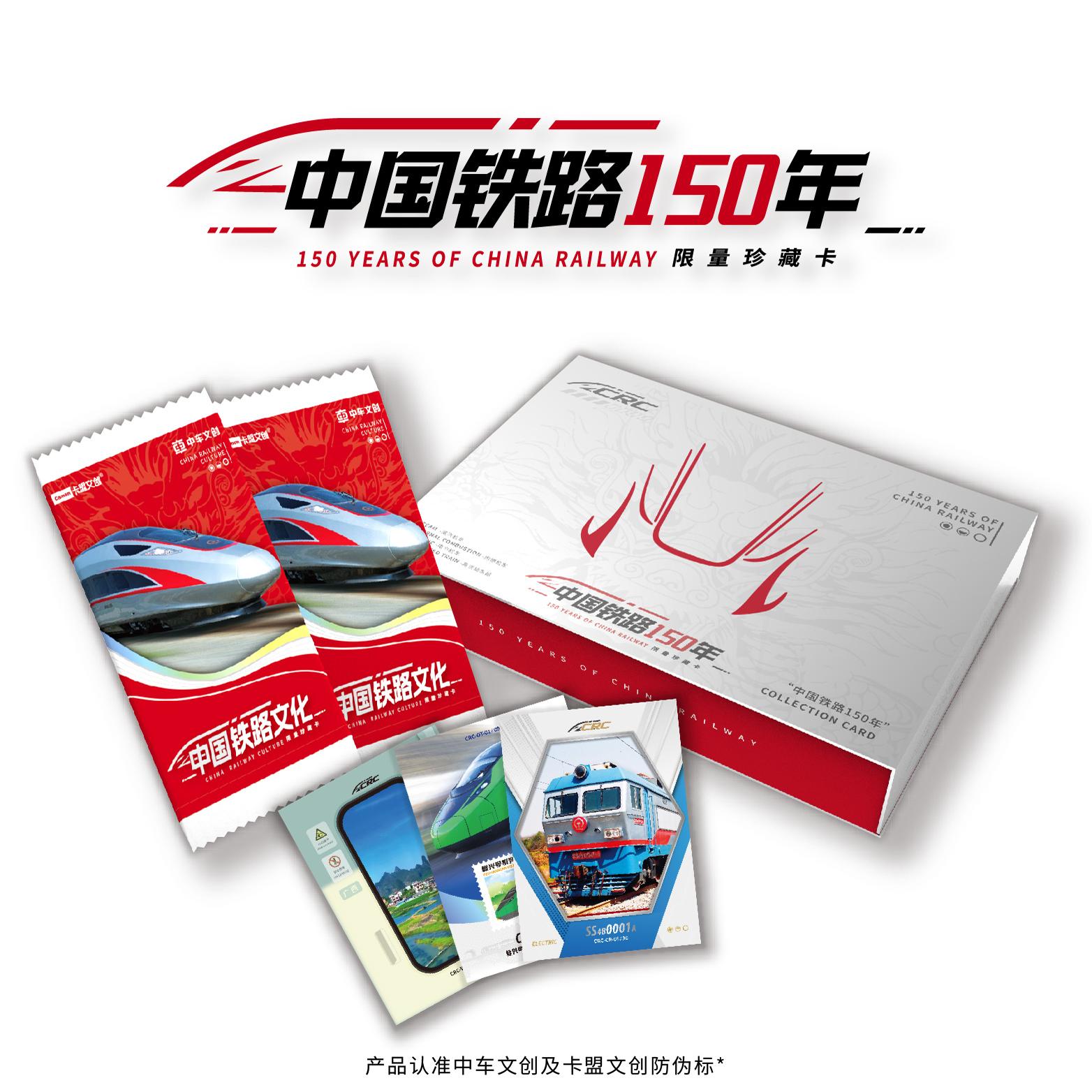 中国铁路150年纪念收藏卡