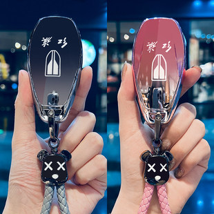 26款红旗hs5钥匙套h5车h9专用hs3男h6女hs7 天工08 05包ehs3扣EH7