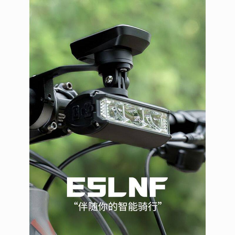 自行车灯公路车铝合金前灯防水夜骑大泛光山地车骑行吊装支架装备
