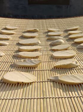 家用晾晒帘晒枸杞木耳萝卜干茶叶中药材等装修围栏用的本色竹帘子