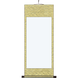 卷轴空白卷轴装裱好的宣纸挂轴画轴书法专用纸作品纸毛笔字挂国画表字书画字画装裱横幅装裱掌上碑帖六品堂