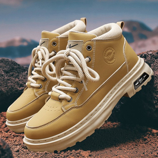 回力正品低帮马丁靴男2025新款英伦风复古轻便厚底增高耐磨休闲鞋